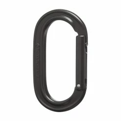 Black Diamond Oval Keylock Carabiner -Ropes Sales 210083 blak black oval 3qtr 30962.1626822510