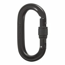 Black Diamond Oval Screwgate Carabiner 9 Black Diamond Oval Screwgate Carabiner -Ropes Sales 210084 black black ovalscrewgate 3qtr 79500.1626822533