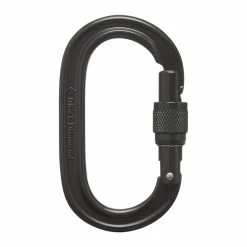 Black Diamond Oval Screwgate Carabiner 8 Black Diamond Oval Screwgate Carabiner -Ropes Sales 210084 blak black ovalscrewgate frnt 80204.1626822529