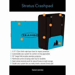 Trango Stratus Bouldering Pad -Ropes Sales 94100 StratusCrashpad FeatureOverviewLineDrawing 2048x rsz 38363.1651796543
